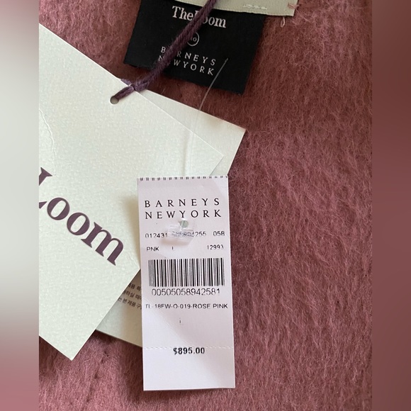 NWT Barneys New York $895 The Loom Alpaca A-Line Handmade Womens' Coat size L - Picture 8 of 10